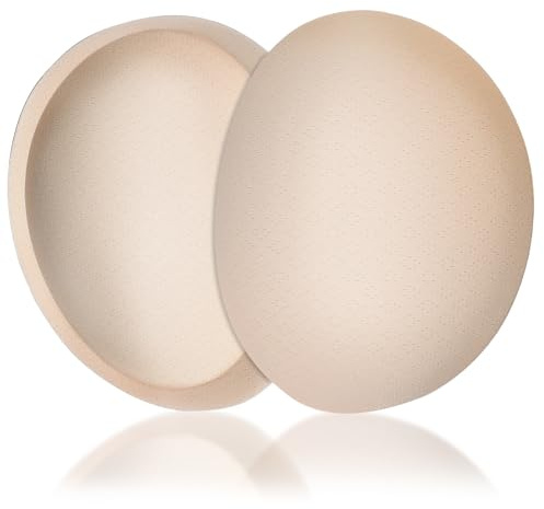 VALICLUD Imbottitura Riutilizzabile e Leggera in Cotone Beige per Reggiseno Sportivo per Esercizio e Viaggio