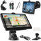 Navegador GPS de 9 pulgadas - Navegador por satélite de mapa del Reino Unido para coches, camiones y autobuses, pantalla táctil TFT HD HGV, instrucciones de giro de voz, búsqueda de código postal