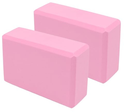 Vgvgaj 2 Piezas Bloques De Yoga De Espuma Espuma EVA Bloques De Yoga Ladrillo Divisorio Para Estiramiento Herramientas Antideslizantes Para Equilibrio Y Estiramiento