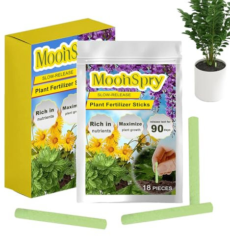 Monozoz Bastoncini Fertilizzanti Per Piante - Spike Nutrienti Per Piante D'appartamento,Cura Del Fogliame Per Giardinaggio Bonsai Ortaggi Fiori Piante Grasse Uso Esterno