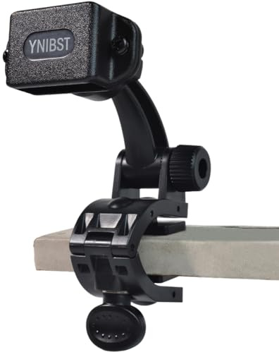 YNIBST Funkgeräte Halter, Handmikrofon Halterung mit Klemmfuß | für Schreibtisch und weitere Oberflächen, kompatibel mit Motorola BaoFeng Kenwood Funkgerät