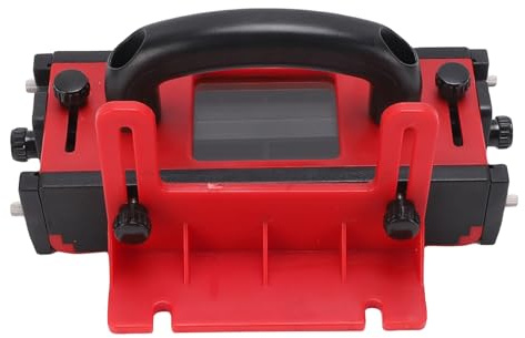 Jiawu 3D Table Saw Pushblock, Transparent Window 4 Non Slip Strips, Adjustable Width for Band Saw Jointer，Router Tables Jointers, Woodworking Push Block