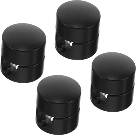 Toddmomy 4 Pezzi Fermacavi in Alluminio Nero per Lampadari Design Delicato, Resistente alla Ruggine, per Fissaggio Sicuro di Cavi Sospesi in Caffè e Altri Ambienti