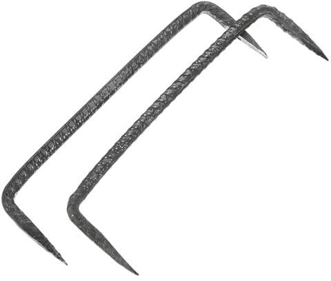 Gadpiparty 2 pièces Clous à Double Pointe Heavy Duty pour Fixation Bois Clous de Fixation Robustes Bricolage et Menuiserie