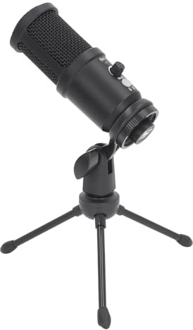 YDuupxe Kondensatormikrofon, Super-Aufnahmemikrofon mit Nierencharakteristik, USB-Plug-and-Play mit 192 kHz, 24 Bit für Live-Streaming, Gaming-Unterricht