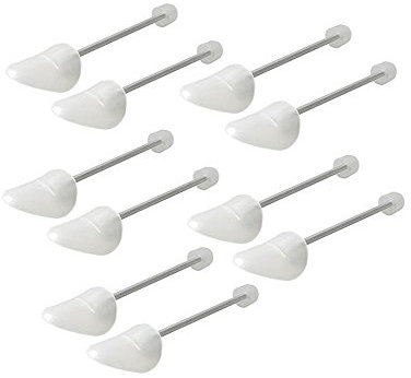 Erioctry Praktische verstellbare Schuhspanner, Stiefelhalter mit Spannfederspule für Damen und Herren, Transparent, 5 Paar, plastik, durchsichtig, Women size
