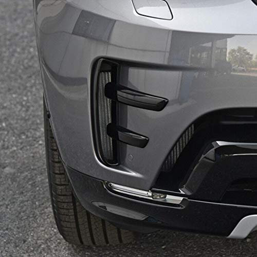 DIYUCAR ABS Front Fog Lamp Trim Decoration Strips For Discovery 5 LR5 2017 L462 Auto Accessories 2Pcs (Gloss black)