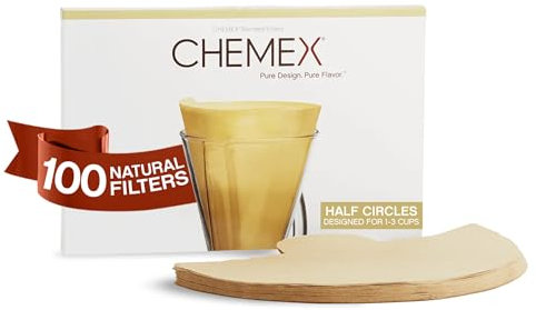 Chemex Filter - Natural Half Moon - 100 CT - FP-2N