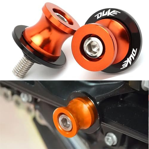 Duke Montageständer Racingadapter M10 10mm Bobbins Ständeraufnahme | Für Duke 125 200 250 390 690 790 890 R 990 690 Duke R /690 LC4 Supermoto LC4 Enduro /690 SMC（Orange）