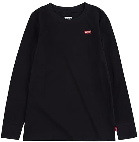 Levi's Lvb L/S Batwing Chesthit Tee, Maglietta Bambini e ragazzi, Nero (Black), 16 anni