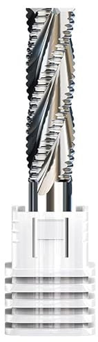 Fresa de desbaste HSS, 1 pieza, 4 flautas, brocas de fresado CNC de 6-20 mm, broca de enrutador para herramientas de mecanizado de desbaste de metal de acero de aluminio-14xD12x53x110