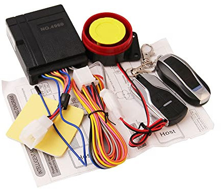 CENPEK Motorcycle Alarm System, Anti-theft Security Alarm, 12V Universal, 125dB, Remote Control Engine Start