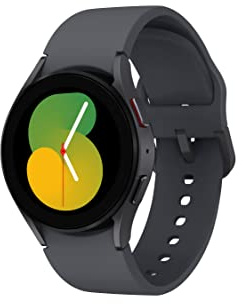 Samsung Galaxy Watch5, Runde Bluetooth Smartwatch, Wear OS, Fitnessuhr, Fitness-Tracker, 40 mm, Graphite