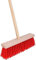 Synx Tools Escoba de jardín dura Nylon - 30 cm - Escoba de calle - Escobas - Barredora - Escoba exterior con vástago 120 cm - Artículos de limpieza - Cepillos de fregar