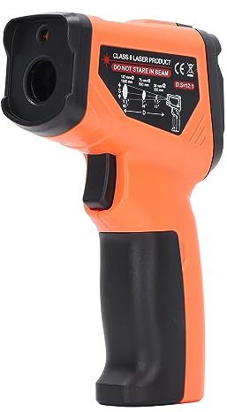Industrial Thermometer Handheld Design High Low Temp Alarms Non Contact Measurement ABS Material Digital Infrared Thermometer for Kitchen Ovens Digital Laser Infrared Thermometer