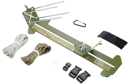 kowaku Paracord-Armband-Vorrichtungsset, Paracord-Vorrichtung zur Herstellung, verstellbar, für Männer und Frauen, stabiles Paracord-Werkzeugset, Webmaschine, Grün