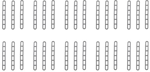 Namvo 30 Pcs Caravan Awning Ladders,Extra Strong High Storm/High Wind Awning Tension Straps,Rubber Flexible Strong,6-Hole Wind Rope Buckle,Grey