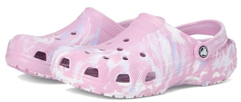 Crocs Sabots Classiques marbrés tie-Dye Unisexes pour Adulte, Hortensia/Multicolore, 8 Women/6 Men