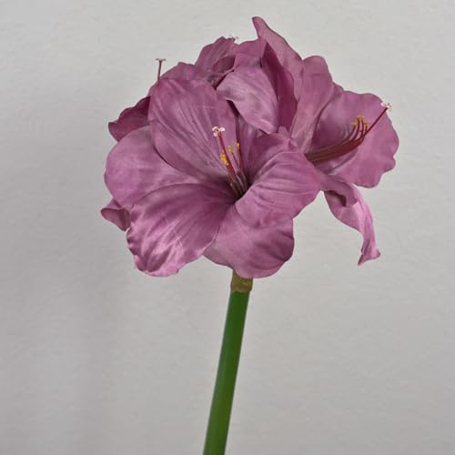 artplants.de Künstliche Amaryllis MARANON, violett, 70cm - Kunstblume