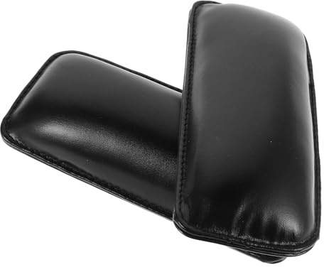 BUGUUYO 2 Stück Bequeme Auto Kniekissen aus Leder und Schwamm Rutschfest Ergonomische Unterlage für Entspanntes Sitzen im Auto