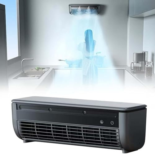 luteaint No Drilling Kitchen Wall Air Conditioner Fan, 2025 New Wireless Charging Air Conditioner, Portable Wall Mounted Airs Conditioners, 10s Instant Cooling for Home Office, Fans for Bedroom