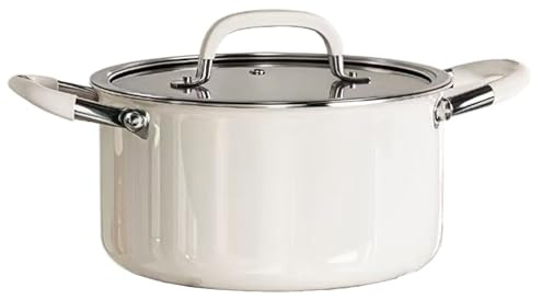Vnook Olla sopera de cerámica, Olla Japonesa, Olla sopera con Tapa, Olla sopera Antiadherente, for guiso de Cocina de Restaurante, Fideos for cocinar, Multifuncional(20cm)