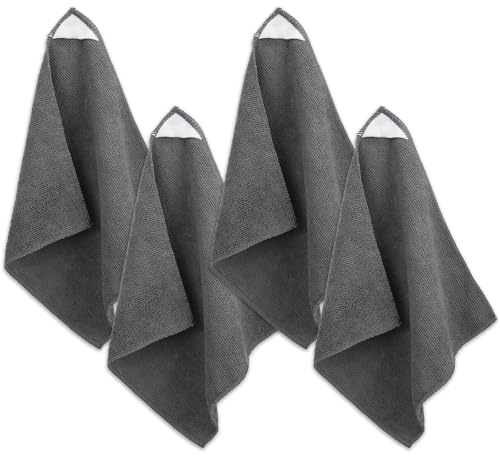 Lot de 4 chiffons de nettoyage magnétiques réutilisables et lavables pour tableaux blancs, tableaux, tableaux noirs, plaques en verre, 25 x 25 cm