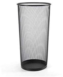 Gicos Porta ombrelli in metallo nero trafotato tondo shabby chic 26 * 50 cm portaombrelli NAD-797378