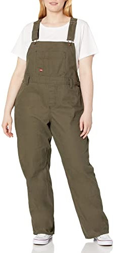 Dickies Salopette da Donna con vestibilità Larga, Verde Muschio Lavato
