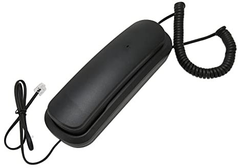 Telefoni Fissi da Tavolo, Telefono con Filo per Montaggio a Parete, Telefono da Parete retrò Classico con Cornetta e Funzione Mute per Cucina, Ricomposizione Dell'ultimo Numero