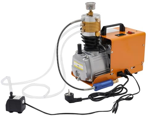 Compresor PCP, compresor eléctrico de 300 bar, bomba de compresor de aire de alta presión 220 V, compresor eléctrico 2800r/min para rifle de aire de paintball, botella de buceo