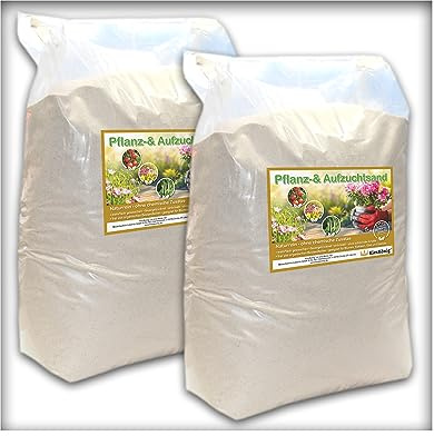 10 kg Pflanz-& Aufzuchtsand Pflanzsand Orchideensand Kakteensand 0,1-0,9 mm