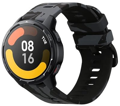 kwmobile Bracelet compatible avec Xiaomi Watch S4/S4 Sport/S3/S2/Watch S1 Active/Redmi Watch 5 Active - Bracelet de rechange en TPU et en silicone pour fitness tracker - camouflage