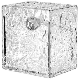 Bomull hörlurslåda, självhäftande bomull hörlurar dispenser, ingen borrning bomull hörlurshållare, vågig design bomull hörlursorganisatör, co hållare dispenser, Färg: transparent, Unisex, Se