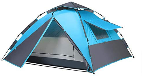 GeRRiT Zelt, automatisches Pop-Up-Zelt für Camping, 4 Personen mit 5 Wasserdichten Instant-Familienzelten, Wandern im Freien
