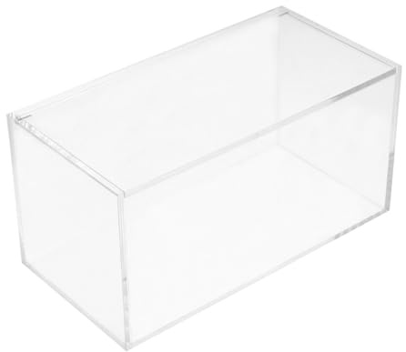 Cabilock Organizador Acrílico Para Toallitas De Secadora Transparente Con Tapa, Caja De Almacenamiento 20,3x10,3x10,3 Cm, Soporte Resistente Para Lavandería, Uso Doméstico y Organización De Ropa