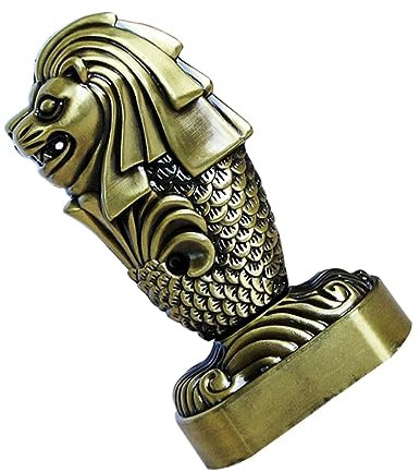 Ciieeo Bronze Statue Merlion Dekorative Kunsthandwerk Modell Aus Legierung Kreativer Schmuck Haushaltsdekoration Ornament Für Zuhause