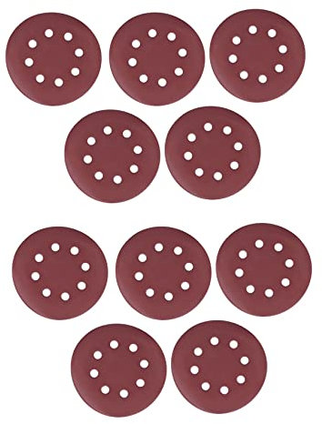 SZTVECFW 50 pièces disques abrasifs 5 Pouces 125mm Papier de Verre 8 Trous 800 1000 1200 1500 2000 Grain