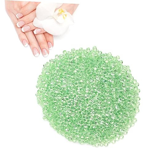 CORHAD 2000stücke Acrylkristall Transparent Streukristalle Für Tischdeko Grün Bastelkristall Spitzenkristall Vasenfüller Kristallzubehör Dekokristalle Tischdeko Diamanten