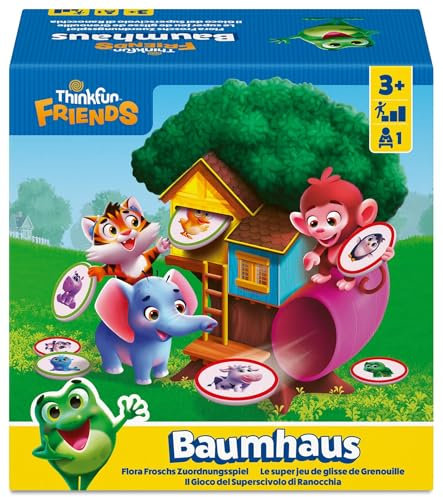 ThinkFun - 76655 - Baumhaus - Das Zuordnungs-Logikspiel mit Flora Frosch und ihren Freunden! Logikspiel ab 3 Jahren