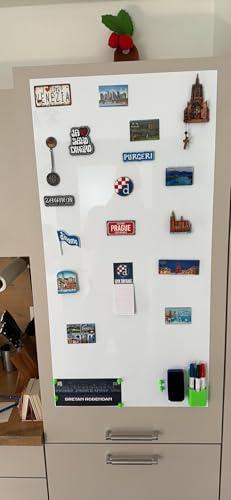 PVC-Frei Selbstklebende Magnetfolie Whiteboard | Weißwandtafel | Schreibtafel | Wandfolie | Farbe: Weiß (100x30cm)