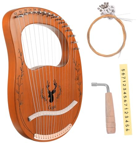 TOYANDONA 1satz Saiten Holzharfe Für Anfänger Tragbare Mit Melodischem Für Musikliebhaber Entspannen Interessenförderung