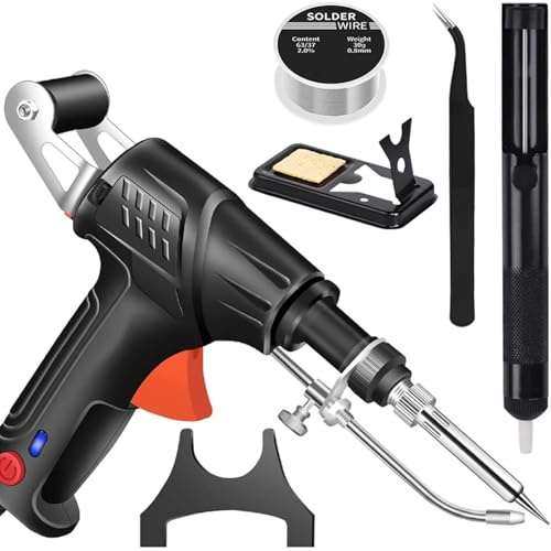 Genérico Internally Heated Industrial Laser Welding Tools, Juego De Pistola De Soldadura PortáTil MultifuncióN, Pistola De Soldadura Manual De 60 W, 3 En 1 con EliminacióN De óXido