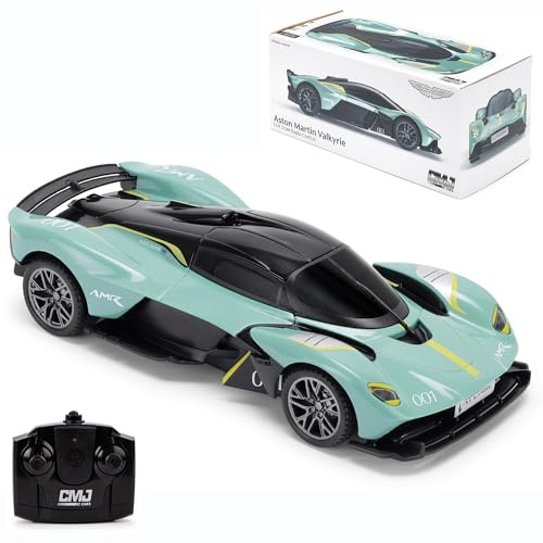 Aston Martin Valkyrie AMR Pro Remote Control Car Toy, 1:24 Scale, Officially Licensed, Racing Green – Perfect On-Road RC Car for Boys and Girls