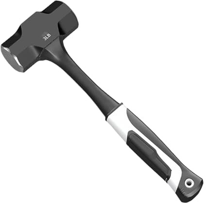 Professional Antivibration Demolition Hammer Heavy Duty Construction Tool with Nonslip Shafts Ergonomic Shock Absorbing Heavy Duty Octagonal Sledge Hammer