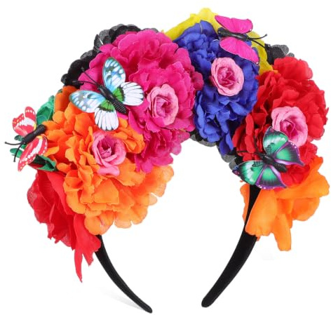 OUNONA Coroncina di Fiori per Chioma in Plastica Raffinata e Delicata, Mantiene la Forma, per Matrimoni e Occasioni Speciali