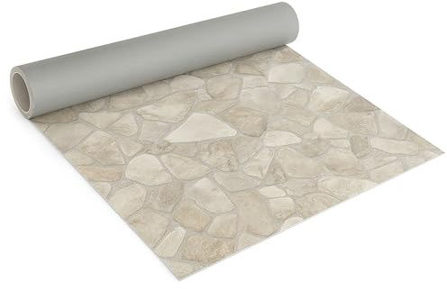 Internethandel Pfordt CV Bodenbelag Marlow Stein Optik, 350x200 cm, pflegeleichter PVC Vinylboden, Meterware für Küche und Wohnzimmer