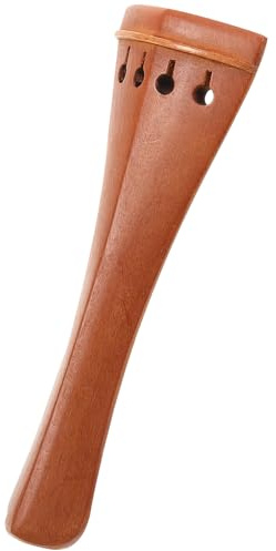 HOODANCOS Geigensaitenhalter aus Braunem Holz für Violine Hoher Härtegrad Verbessert Klang und Sustain Professionelles Instrumentenzubehör für Violinenthusiasten Zufällige Farbe