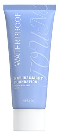 Base líquida impermeable Belleza Acabado Mate Y Natural | Corrector Matificante De Larga Duración Base de maquillaje cobertura total y larga duración para rostro femenino