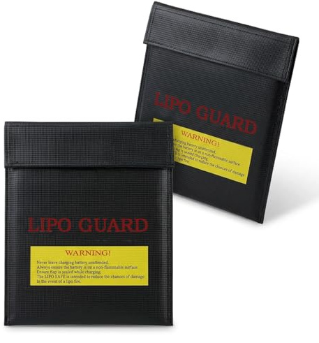 2 Stück Feuerfeste Dokumententasche 18x23cm Lipo Safe Bag Feuerfest Wasserdicht Akku Tasche Klein Geldtasche für Bargeld Pass Wertsachen Brandschutztasche Explosionsgeschützt Schwarz Sicherheitstasche